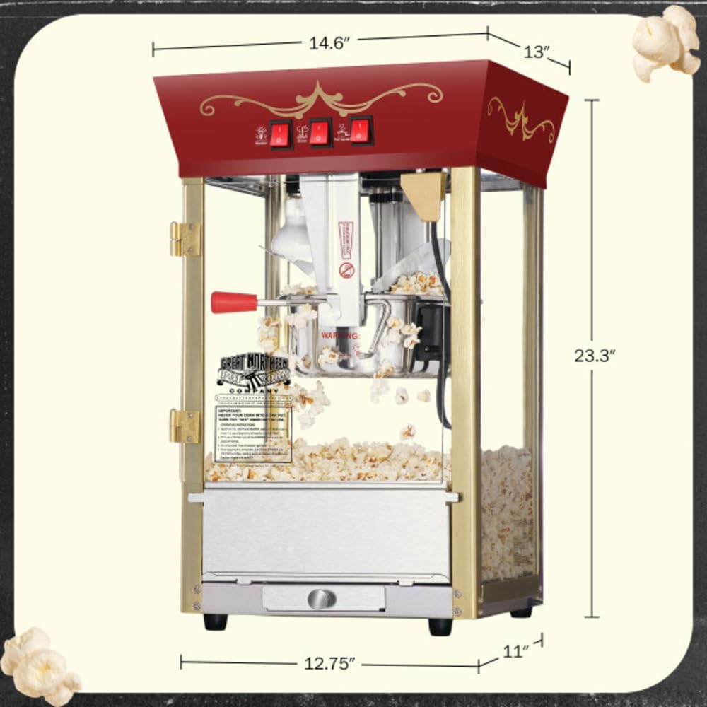 Location de machine à pop-corn – Style carnaval classique