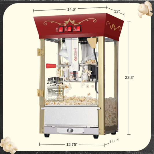 Location de machine à pop-corn – Style carnaval classique