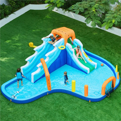 Toboggan Aquatique Yaheetech 20 × 15 pi – Pour Enfants de 3 à 10 ans | FunFlab