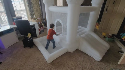Château Gonflable Blanc pour Tout-Petits | FunFlab